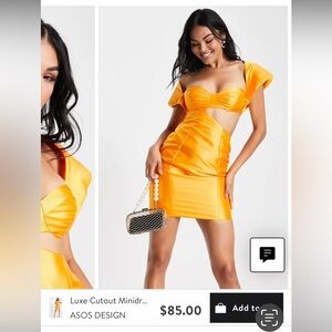 ASOS orange dress